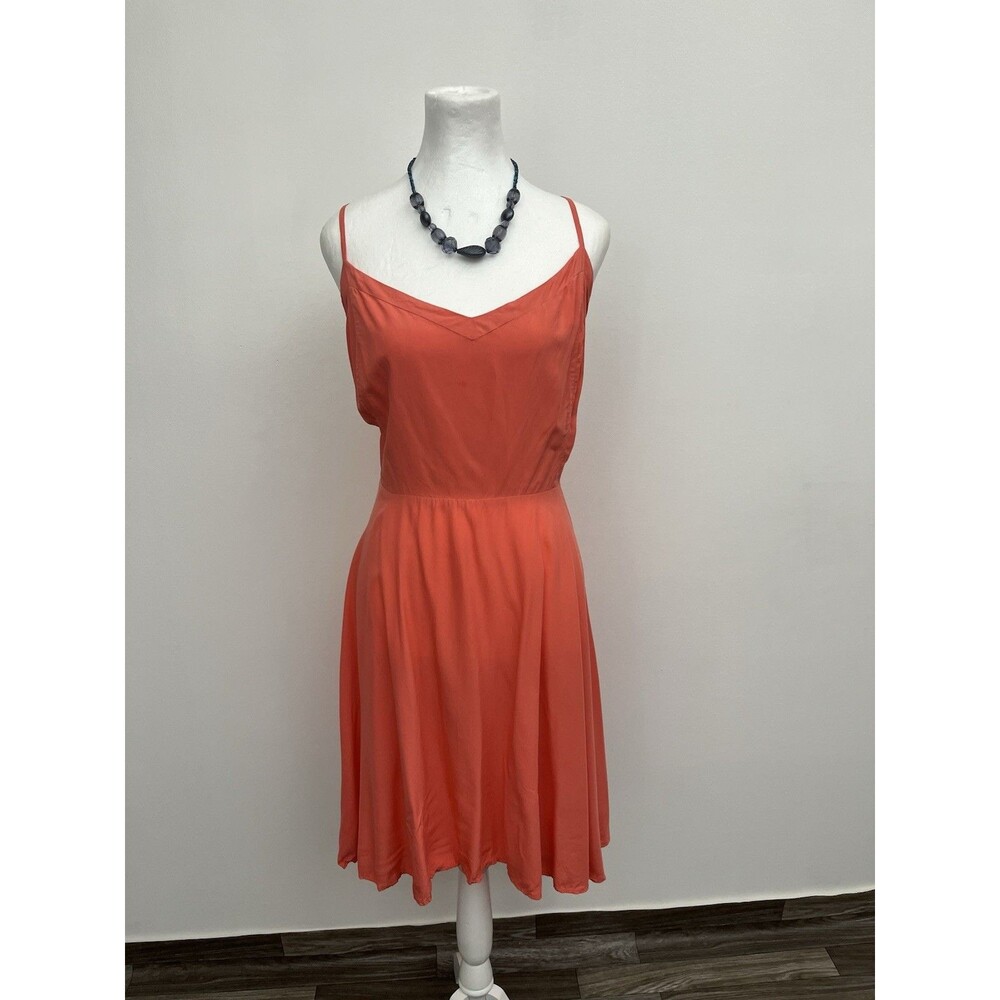 Old Navy Women Skate Mini Plus Dress Size 2XL Smocked Back Rayon Spaghetti Strap